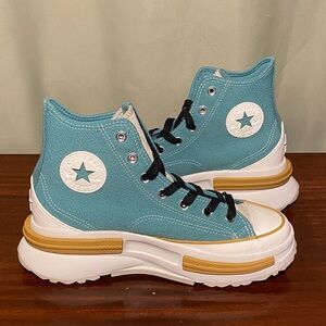 Converse Run Star Legacy CX Platform Algae coast Green Shoes  Knit Hi  W9/ M 7.5